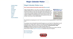 Desktop Screenshot of calendarmaker.info